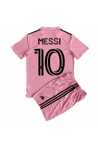 Inter Miami Lionel Messi #10 Babytruitje Thuis tenue Kind 2023-24 Korte Mouw (+ Korte broeken)